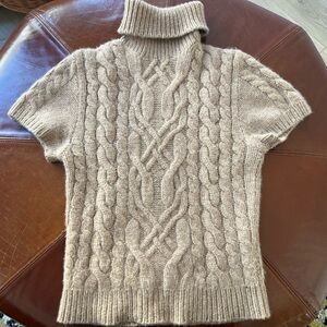 Ralph Lauren Black Label Tan Cashmere Sweater